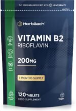 Vitamin B2 Riboflavin 200mg | 120 Vegan Tablets (4 Months Supply) | High Strength Supplement | No Artificial Preservatives | by Horbaach - Image 2