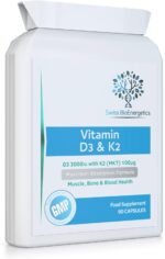 Vitamin D 3,000 IU & Vitamin K2 100ug MK7 Vegetarian Capsules - 90-Day Supply of Vitamin D3 Supplement Source of Cholecalciferol – Exclusively Manufactured in The UK for Maximum Absorption - Image 2
