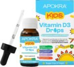 Vitamin D Drops Baby & Kids - Vegan - 60 Days Supply – 30mL – Preservative Free and Sugar Free Kids Vitamins - VIT D 400IU in MCT Oil - 10 micrograms per 0.5mL | APOKRA - Image 2
