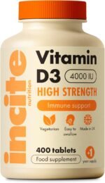 Vitamin D3 4000 IU - 400 High Strength Vitamin D Tablets (1+ Year Supply) - Vegetarian - Immune System Booster - Gluten Free - Vitamin D Supplements - Made in The UK - Image 2