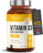 Vitamin D3 4000 IU Daily | 425 Softgels - 14 Month Supply | High Strength Vitamin D Tablets | Sugar-Free Softgels, NOT VIT D Gummies | VitaBright VIT D3 Supplements for Women & Men - Image 2