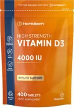 Vitamin D3 4000IU | 400 Tablets | High Strength VIT D as Cholecalciferol | Easy to Swallow Tablets for Adults | Suitable for Vegetarians | by Horbaach - Image 2