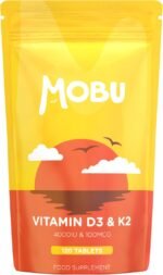 Vitamin D3 4000IU and Vitamin K2 MK-7 100mcg 120 Tablets – Immune Support & Bone Health – Vegetarian UK Made – Vitamin D3 & K2 Supplement – GMP Approved – MOBU - Image 2