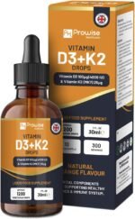 Vitamin D3 4000iu + K2 MK7 25µg I Orange Liquid Drops I High Strength 4000iu D3 + 25µg K2-30ml Bottle I Fast Absorption I 1200 Vegetarian Drops - Made in UK by Prowise Healthcare - Image 2