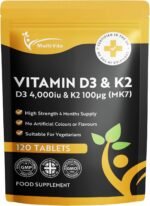 Vitamin D3 4000iu & Vitamin K2 100mcg (MK7) | 120 High Strength Vegetarian Tablets 4-Month Supply | Vitamin D K2 Supplement 1-A-Day Easy to Swallow D3 K2 (not Capsules) | Non-GMO | Made in The UK - Image 2