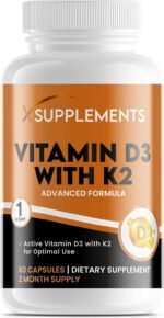 Vitamin D3 5000 IU with K2 100μg | 1-A-Day | 60 High Strength Vitamin D Tablets | MK-7 Menaquinone | Vitamin D3 | Bone, Immune & Heart Support | Supplements for Adults - Image 2