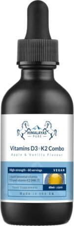 Vitamin D3 + K2 Combo Liposomal Liquid – 60mle | High Absorption Formula for Bone Strength, Heart Health & Immunity | Vegan, Non-GMO Supplement - Image 2