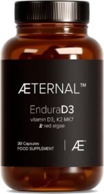Vitamin D3 K2 MK7 Calcium Supplement with Aquamin Red Algae | Bone Strength and Immune Support | Natural Lichen D3 Plus Vitamin C | Vegan Non GMO | 30 Capsules | Made in UK | AETERNAL - Image 2