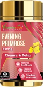 Vitaminnica Evening Primrose Oil 500mg, 60 Capsules | Pure Cold Pressed Oil | Supports Women's Health - Image 2