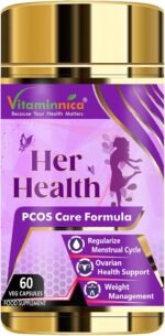 Vitaminnica Her Health PCOS Care | Myo-Inositol & D-Chiro inositol with Folic Acid | Assist Weight Management & Curb Diet Cravings| Improves Hormonal Balance | 60 Vegan Capsules 2 Months Supply - Image 2