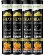 Vitaminnica Shilajit 20 Effervescent Tablets- Orange Flavour | Pure Himalayan Shilajit | Energy, Strength, Stamina & Recovery Support (Pack of 4) - Image 2