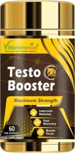 Vitaminnica Testo Booster Capsules - Natural Testosterone Support for Energy, Muscle Growth, Stamina & Vitality- Ashwagandha, Tribulus, & Maca Root- 60 Capsules - Image 2