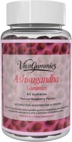 VivaGummies Ashwagandha Gummies 600mg – High Strength with 5% Withanolides – Natural Raspberry Flavour | Energy, Mood & Stress Support | Vegan, Gluten-Free, Non-GMO | 60 Gummies - Image 2