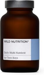 WILD NUTRITION Food-Grown® Teen Boy Daily Multi Nutrient | Multivitamin for Teens Boys with Zinc, Selenium, Folate and More to Support Strong Bones, Brain Health, and Hormone Balance | 60 Capsules - Image 2
