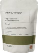 WILD NUTRITION Food-Grown® Vegan Protein Powder Super Food Blend | Organic Ingredients No Synthetics | Pea Protein, Sprirulina, Reishi, Chaga, Wheatgrass & More | Gluten Free - Image 2