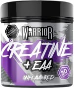 Warrior Creatine Monohydrate Powder + EAA 270g (30 Servings) – Pure Creatine with Essential Amino Acid Supplements for Muscle Recovery & Growth, Pre & Post Workout for Men & Women – Unflavoured - Image 2
