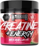Warrior Creatine Monohydrate Powder + Energy 360g (80 Servings) – Micronised Creatine Powder Supplement + Vitamin B & Caffeine for Energy & Focus, Pre & Post Workout for Men & Women – Watermelon Ice - Image 2