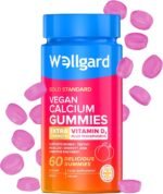 Wellgard Vegan Calcium Gummies, Phosphorus, Natural Fruity Flavoured, Supports Healthy Bones, Muscles & Teeth, UK Formulated - Image 2