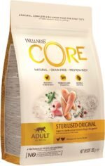 Wellness CORE Sterilised Original, 300g, Chicken & Turkey, Dry Cat Food for Sterilised / Indoor Cats, Grain-Free, High Meat Content, Protein-Rich, Supports Healthy Weight Management - Image 2