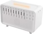 White Noise Machine with Aroma Diffuser and Humidifier, 8 Sound Settings for Sleep Aid, Integrated Night Light, USB Connectivity for Music, - Image 2
