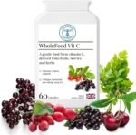 WholeFood VIT C - 100% Natural - NO Ascorbic Acid - HIGH Bioavailability - Acerola Cherry, Rosehip, Blackcurrant, Parsley Leaf, Elderberry - 60 Capsules - Image 2