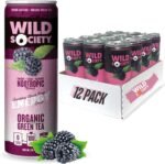 Wild Society Natural Energy Drink + Nootropics (12 pack) - 100 mg Organic Caffeine from Green Tea - Zero Sugar & Zero Calories - Monk Fruit Sweetened - Clean Ingredients - Fuel Mind & Body - Black - Image 2