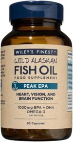 Wiley's Finest Wild Alaskan Fish Oil Peak EPA - Triple Strength Peak EPA and DHA - 1000mg Omega-3s, SQF-Certified - 90 Softgels (90 Servings) - Image 2