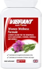 Woman's Wellness Perimenopause & Menopause Support Supplement 60 Capsules | Schizandra, Wild Yams, Red Clover | Made in the UK - Image 2