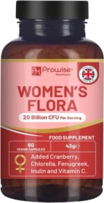 Women’s Flora 60 Capsules | Proven Intimate Flora for Women | 20 billion CFU added with 15000mg Cranberry, Vitamin C, Fenugreek, Chlorella & inulin | Bio Cultures for Women's Intimate Flora by Prowise - Image 2