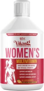 Women’s Multivitamin Liquid – 140+ Nutrients with Amino Acids, Biotin, Iron, B Vitamins, Ginseng – Skin, Hair, Energy & Hormone Support – Orange Flavour – 500ml - Image 2