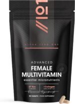 Women's Multivitamins and Minerals with Collagen & Hyaluronic Acid - 27 Essential Vitamins, Minerals, & Botanicals - 90 Tablets – No Synthetic Fillers or Binders – by Alpha01 - Image 2