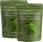 Wormwood Black Walnut and Clove Capsules | High Strength Supplement for Humans | 2 Months Supply | 60 Capsules, 600mg per Serving | Vegan Supplement and UK Made (Pack of 2) - Image 2