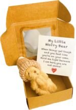Worry Bear in a Box, Handmade Mini Plush, Little Bear in a Box, Little Worry Bears with Inspirational Card, Portable Comfort Gift for Stress Relief, Travel Companion - Image 2