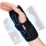 Wrist Support Brace Right Hand with 2 Metal Splints for Joint Pain Arthritis Carpal Tunnel Pain Tendonitis for Men and Women Black (L(Pack of 1), Right) - Image 2