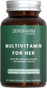 ZeroHarm Women’s Multivitamin – Plant-Based Formula with Vitamins A, B, C, D3, Iron & Zinc – Liposomal Absorption – Powered by Real Food Ingredients – 120 Vegan Capsules - Image 2