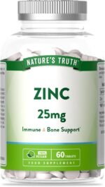 Zinc Supplement 25mg | High Strength Tablets | 60 Count | 250% NRV | Suitable for Vegans & Vegetarians | by Nature's Truth - Image 2