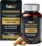 fabÜ Shrooms Andropause - Natural Shilajit & Lion's Mane Supplement for Men - Complete Multivitamin with Zinc, B12 & Minerals for Energy, Cognition & Testosterone Support - 60 Capsules - Image 2