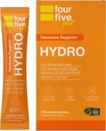fourfive Hydration Sachets (Immune Support) - Hydro Electrolytes Powder with Vitamins, Wellmune® & Chaga Mushroom, Immunity for Defence - Orange & Mango, 7 Sachets - Image 2