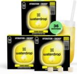 waterdrop® Microenergy Turbo Boost Set - Energy Drink, 36 Water Flavouring Hydration Cubes, Mixed Fruit Flavour, Sugar Free, Low Calorie Fizzy Drinks, 160 mg Natural Caffeine, Vitamin C and B - Image 2