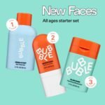 Bubble Skincare New Faces Gift Set - Skincare Set Includes Exfoliating Gel Cleanser, Balancing Facial Toner Mist + Hydrating Face Cream for Dry Skin - Skincare for Teens + Adults (3 Count) - Image 3
