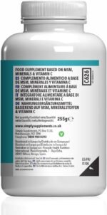 MSM 3,000mg | with Added Vitamin C | Supports Healthy Joints, Skin, and Immune Function | Vegan & Vegetarian Friendly | Made in The UK - Image 5
