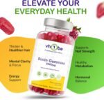 Biotin Gummies 10000mcg Per Serving – 150 High Strength Vitamin B7 for Hair Growth, Skin & Energy Support | Natural Strawberry Flavour Biotin Supplement | Vegan Hair Gummies by vh1be - Image 7