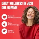 Vitammies Vegan Apple Cider Vinegar Gummies – Natural Fruit Flavour & Daily Vitamin C, B12 & B9 – Gelatine-Free, Non-GMO, Gluten & Sugar-Free & Vegan Apple Cider Gummies – 60 Count Gummy Vitamins - Image 3