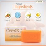 Carotis Beauty Soap 80gr - Formulated to Clean and Refresh Skin, with Carrot Oil, Glycerin, Beta Carotene, Vitamin A and Olive Oil - Image 3