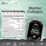 Marine Collagen with Hyaluronic Acid, Vitamin C - 90 Hydrolyzed Capsules (not Tablets) - Premium High Strength Collagen Supplements for Women & Men - Type 1 Marine Collagen - Nu U Nutrition - Image 3