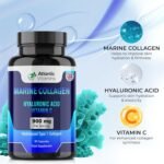 Marine Collagen 900 mg - High Strength 90 Capsules Collagen with Hyaluronic Acid and Vitamin C for Skin, Joints and Hair - Type 1 Hydrolysed Collagen Supplements for Women & Men - UK Made - Image 4