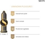 SKYN Unknown Pleasures (Pack of 42): Assortment of Smooth and Textured Surface Latex Free Condoms for Men, SKYNFEEL Technology, Lubricated, 53mm Nominal Width - Image 3