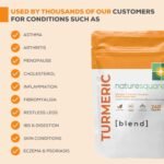 NATURE SQUARED Turmeric [Blend]: Premium Turmeric (2335mg) and Black Pepper Capsules with 95% Curcumin&MCTs - 240 High Strength Capsules - 8 Month Supply - Vegan - Non GMO - Gluten Free - GMP- UK Made - Image 5