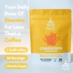 HYBRID HERBS – CORDYCEPS Mushroom Powder 10X Strength - Supplement for Muscle, Energy, Gym Workout, Immunity Support with Beta Glucans & Adenosine - HIGH Potency 10:1 Extract - 56 Serving (56g) - Image 5