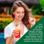 Health Thru Nutrition Skineu Hair, Skin & Nails+ Gummies | Biotin 5000mcg, Hyaluronic Acid, Retinyl Palmitate | Beauty Support - Strength & Hydration | Strawberry Piña Colada Flavor | 60 Gummies - Image 6